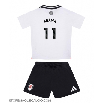 Fulham Adama Traore #11 Maglia Gara Casa Repliche 2024-25 Bambino